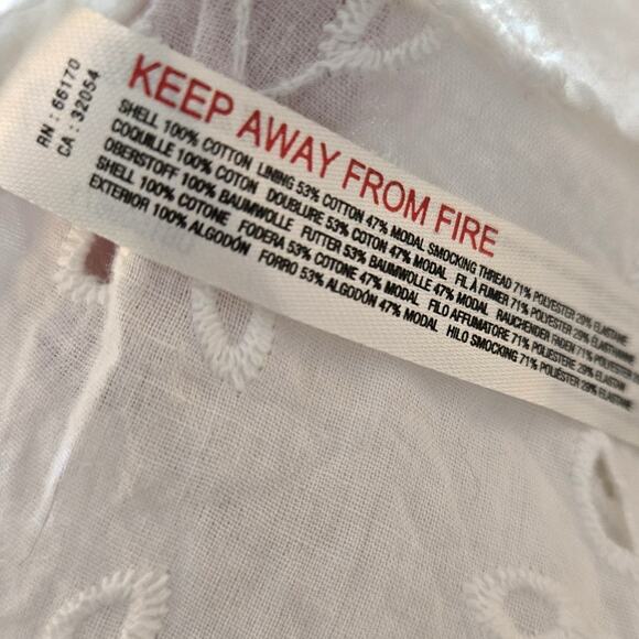 By Anthropologie White Eyelet 2-Piece Set – Top & Shorts – Size XXS - Picture 12 of 13